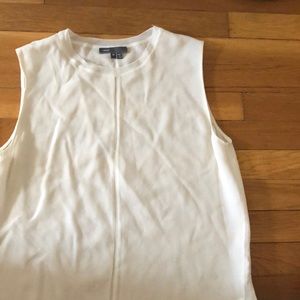 Vince sheer white top